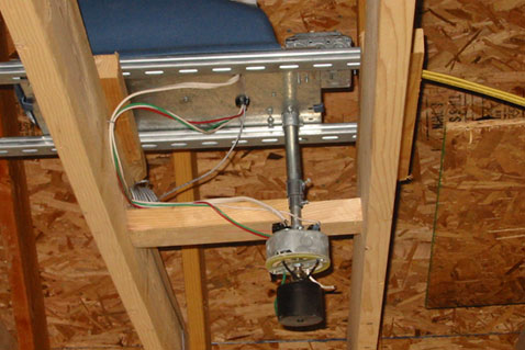 New ceiling fan installation and wiring