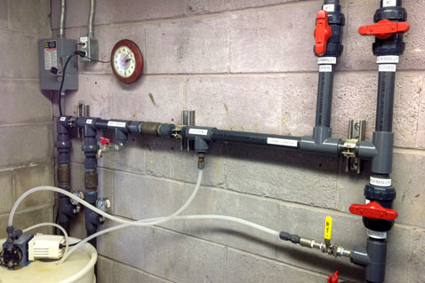 Waste water treatment plant pump contol and ecltrical power installation